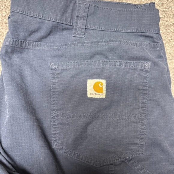 Carhartt Mens Force Ripstop Utility Work Pants 42x32 Blue Relaxed Fit Cargo - Picture 2 of 14